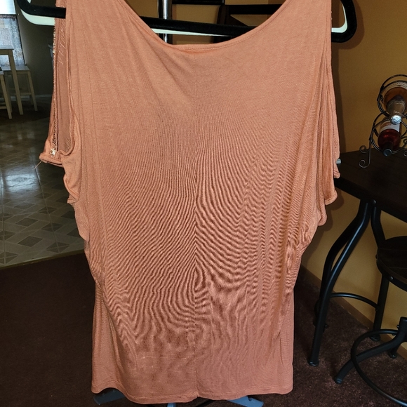 Cute Cold Shoulder Embellished Top - Picture 4 of 4